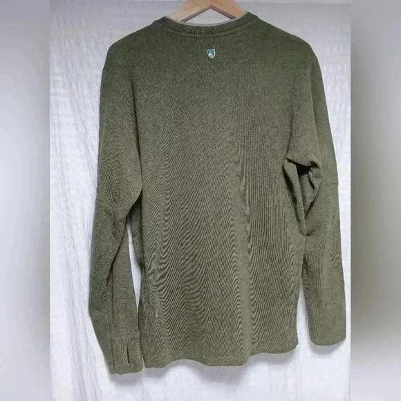 COPY - Kuhl Organic cotton crew neck long sleeve shirt.  Men's size L - Picture 3 of 9